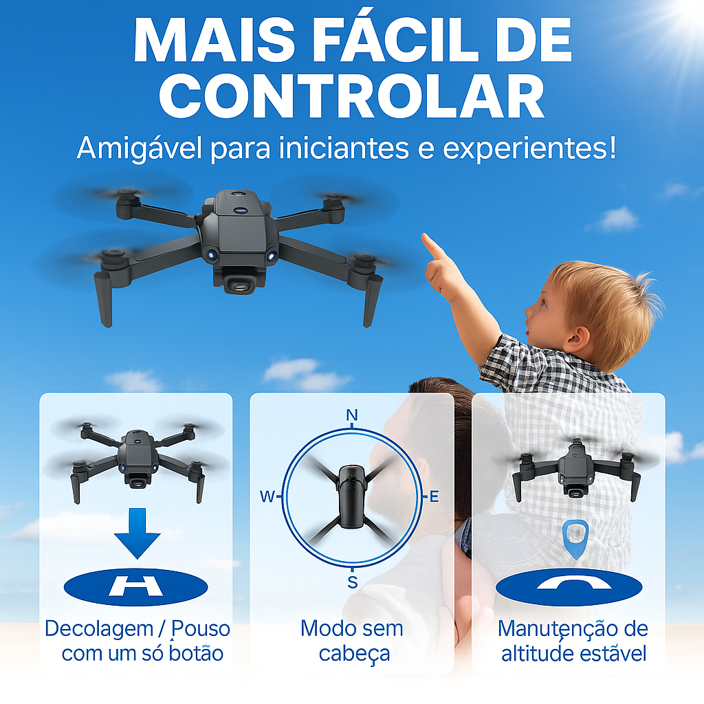 Dron G5™ - DRON Profesional con Doble Cámara Full HD 8K